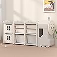 Beauenty Children Deluxe Toy Storage Organizer, Kids Storage Bins Toy Boxes, Children's Toy Storage Rack, Toddler Storage Organizer, Toy Box Organizer (Train Storage Rack-B)
