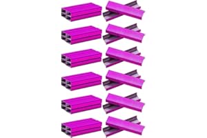 FSSTUD 5000 Pcs 26/6 Metal Standard Colored Office Manual Stapler Refillable Business Supply Staples for Document Paper Hot Pink