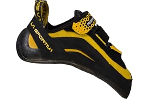 La Sportiva Men's Miura Vs Black/Yellow Climbing Shoes