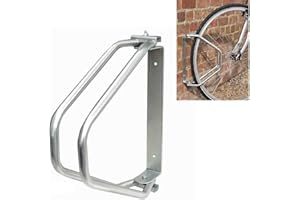 Explora® Wall Mounted Bike Stand Parking Rack Holder Steel Metal Upright Storage Stand Bracket, 180° Adjustable Design, Suitable For Indoor Outdoor Use, Includes Fittings - For 1 Bike Bicycle Cycle
