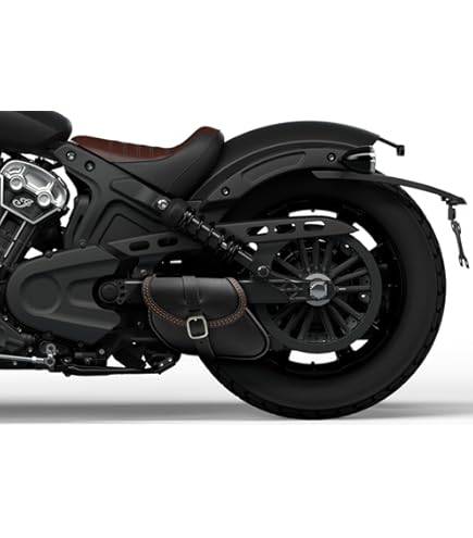 Sako S571 Star Motorrad Satteltasche - Naturleder Mit Sternmotiv Für Chopper | Linke Seite | 5 Liter Volumen