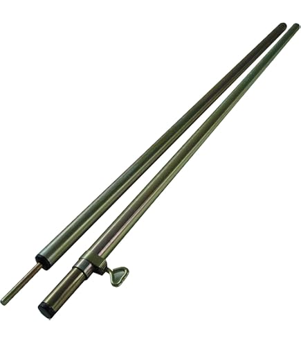 High Peak Zeltstange Teleskopstange, 42285, metallisch (legierter Stahl) (Packung mit 2) Sport & Freizeit