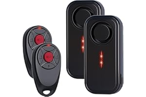 Mengshen 2 paquetes de alarma para bicicleta, 113 dB, IP66, resistente al agua, antirrobo, dispositivo de vibración, sensor de movimiento, sirena para bicicleta, coche, remolque, bicicleta eléctrica