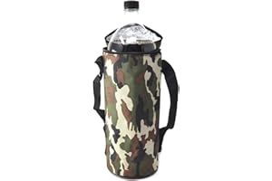 SERVICES Botellas Hidalgo 1.5l Enfriador Flexible portátil para Playa Camping Bolsa térmica Camping Enfriador Camuflaje Militar