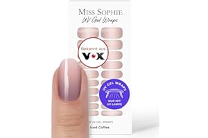 ‎MISS SOPHIE Original Miss Sophie UV Gel Nagelfolien Iced Coffee UV I 20 UV Gel Nagellack-Streifen mit Farbverlauf I Für Finger- & Fußnägel