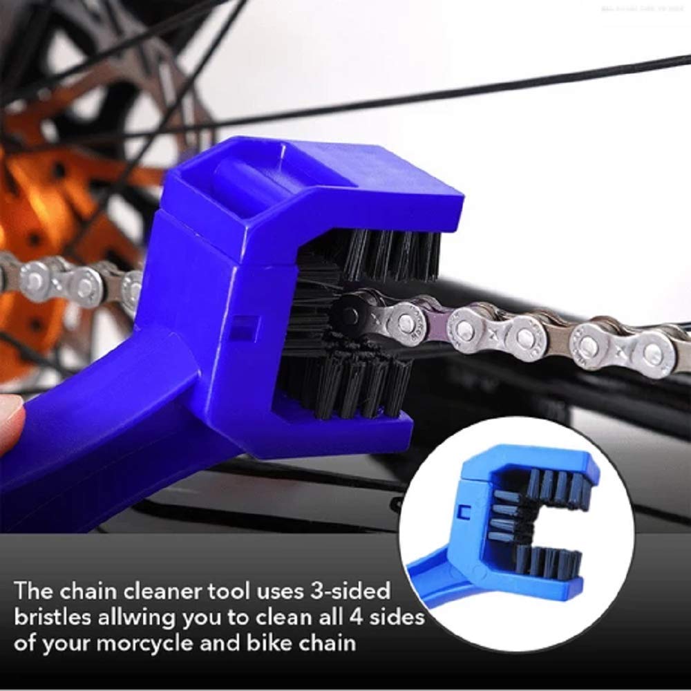 E-COSMOS Multipurpose Cycle Motorcycle Bike Chain Cleaner Brush - Image 8
