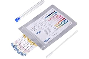 XIMINWZM 50 Pcs Drinking Water Test Kit, 16 In1 Water Drinking Water Test Strips Kit, pH Water Testing Kits for Drinking Water,Tester and Kits for Home Drinking Water Test Strips for Pools Pond