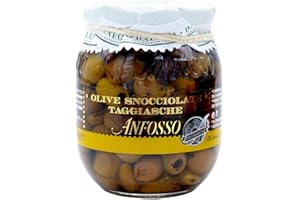 OLIO ANFOSSO Olives Taggiasche Dénoyautées à l' huile Extra Vierge d'olive 280gr
