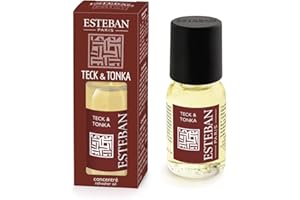 Esteban - Koncentrat zapachowy Teck & Tonka 15 ml - Długotrwałe perfumy - Łatwy w użyciu - Intensywny aromat