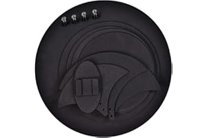 OUMIJ Schlagzeugübungs Pads - 10 Stück - Mute Drum Übungspad - Schalldämpfer Pad - Bass Drums Silent Sound - für Drumming, Übungspad, Bassdrums(Schwarz)