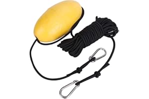 VGEBY Ancora da Pesca, 9,8 m / 32,2 Piedi Ancoraggio da Pesca Durevole Linea di Lancio Sea Drogue Galleggiante Portatile Accessorio per Barca Marina Yacht Kayak