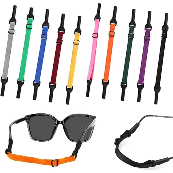 Hifot 6 Pièces Cordons Lunettes Enfant Néoprène Flottants - Sangles Colorées Pour Lunettes De Sport, Soleil Et Natation