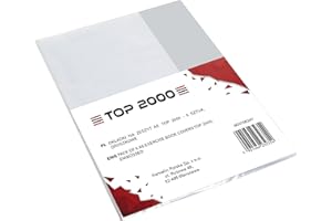 5er Packung Heft/Buch -Hüllen DIN-A5, transparent, genarbt, recyclebares Polypropylen 0, 09 mm Extra-Stark TOP-2000, farblos, 400156347