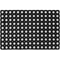 Zerbino Raschietto Addis A Nido D'ape, In Gomma Naturale 100%, Nero, Misura 60x40 Cm, Resistente E Facile Da Pulire, Per Interni Ed Esterni