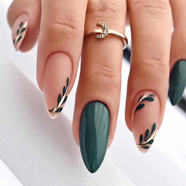 Brishow French Nails Mit Gelb-Blumen-Design – 24 Stück, Ballerina-Form, Wiederverwendbar & Einfach Aufzukleben