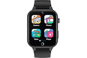 LITEYPP Kids Game Smart Watch for Boys Girls Smart Watch for Kids Toddler Watches with Alarm Pedometer Flashlight Games Camera Video Music Kids Toys for Kids (Black)
