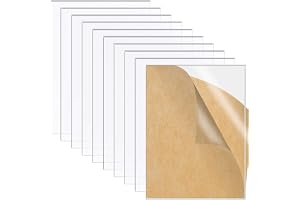 10 st genomskinliga akrylark, perspexark, 2 mm, genomskinlig fyrkantig panel för bildram, glasersättningsskyltar, 150 x 100 mm