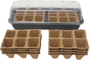 Kingston Tools Windowsill Propagator Kit (15x37cm) with 10x 6-cell Biodegrable Fibre Strips