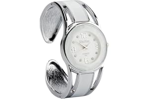 ele ELEOPTION Armband Design Quarz Uhr mit Strass Dial-Edelstahl-Band für Frauen