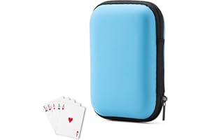 WPCSM Playing Card Case, Card Game Holder Case, Card Mini Box Trading Card Case Empty Storage Box for Cards, Practical Playing Card Bag for on The go Protects Cards from Moisture and Dust