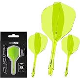 WINMAU Fusion Dart Integrated Flight and Shaft System - No.6 Shape and Design - Available in Short, Intermediate and Medium -