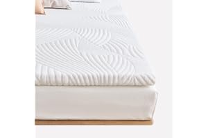 Sweetnight Matratzentopper 120x200cm, Viscoelastische Matratzenauflage Gelschaum Topper 120x200, 5cm Höhe Gel Memory Foam Topper,Matratzen Topper Weiß mit Abnehmbarem und Waschbarem Bezug,H2