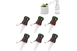 GOIEHIR 6 Piezas Riego por Goteo Botella Set, Sistema de Riego Automático para Plantas, Dispensador de Agua Automático para Plantas y Flores