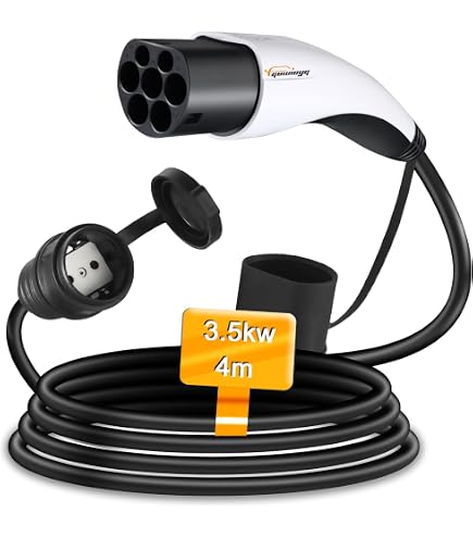 Adaptateur Type 2 Vers Schuko 16A/3.5kW - Chargeur Voiture électrique Rouge IP44