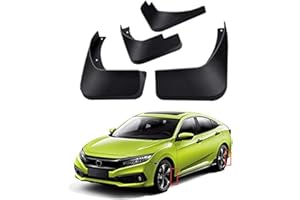 TOPGRIL Mud Flaps Kit for 2016-2021 Honda Civic 10th Mud Splash Guard Front and Rear 4-PC Set by