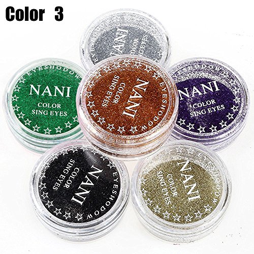 Neverland Professional 6 Mischfarben Glitter Mineral Lidschatten Augen Make-up Lidschatten Pigmente Powder