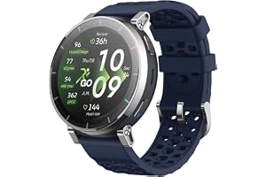 Amazfit Active 3 Premium GPS Running Smart Watch, 1.32" AMOLED Sapphire Display, 12-Day Battery, 4GB Storage, Offline Maps, 170+ Workout Modes, 5 ATM, Heart Rate & Fitness Tracker for Android & iPhone