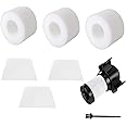 Filter Compatible with Shark Stick Vacuum Cleaner IF200UKT IF250UKT, Shark HEPA Filter Kit Replaces Part XPSTMF100 & XPREMF100,1 Hepa and 3 foam Shark Filters Set