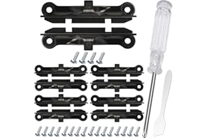 GATSUZG 5 Pairs for AM4 CPU Heatsink Bracket with Mounting Screws, Plastic Cooling Fan Support for AMD X570/B550/A520/X470/B450/B350/A320 Motherboards, with Screwdriver, Mini Scraper