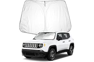 BIXUAN Renegade BU Parasole compatibile con Jeep Renegade BU 2015 2016 2017 2018 2019 2020 2021 2022 Parabrezza per Renegade Auto Parabrezza Parasole Anteriore Bloccato Copertura UV