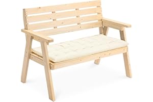 ‎JEMIDI JEMIDI Bankauflage Sitzkissen für Bank - 3 Größen versch. Farben - Auflage Kissen Palettenkissen - Polsterauflage für Gartenbank Hollywoodschaukel