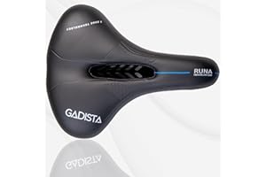 GADISTA France, Selle velo, Selle de velo ultra confortable fait mains en ITALIE avec technologie brevetée 3ZONE, selle VTT étanche pour Hommes Femmes avec Design Ergonomique, accessoire indispensable
