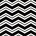 Produktbild Chevron Noir Blanc Zig Zag-serviettes en Papier 3 plis 33 cm-déjeuner carrée-lot de 20
