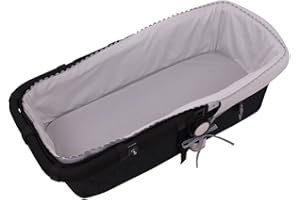Tititnins® - Funda Capazo Velcro para Bugaboo Camaleon 3 Plus | Cubre Capazo Cuco Bebe | Vestidura Carro | Incluye Salvababas | Paredes Suelo Acolchados | Pique Gris + Gris