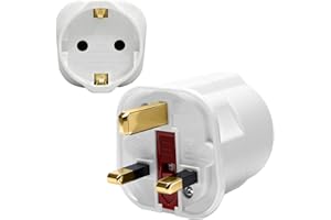 LYXFZQ UK Reiseadapter Adapter England Deutschland Stecker, Travel Adapter UK auf EU Steckdosenadapter Typ G Steckdose für England/Irland/Schottland/rland/Dubai/Maldives