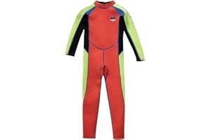 Gogokids Kids Wetsuit - Full Length 2.5mm Neoprene Swimsuit with UV 50+ Sun Protection & Back Zip for Boys, Girls and Toddlers, Ideal for Diving, Snorkelling, Surfing