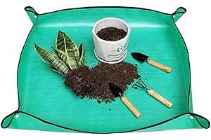 SGERUFZ 1 Pcs Alfombrilla Impermeable para Trasplantar Plantas de Interior, Alfombra de Jardín Portátil, Plegable para Plantas de Interior, Suculentas, Alfombrilla para Plantas (68,1 x 68,1 cm)