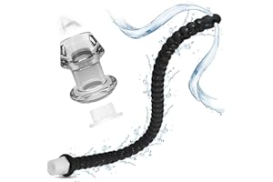 BDSMJOY ducha anal,Manguera de enema flexible Ducha para enemas,Tapón anal voyeur transparente,Para duchas privadas para hombres y mujeres Juguetes anales (M)
