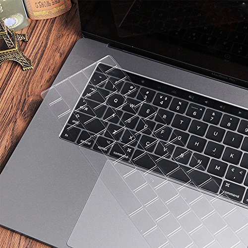 Colel Premium Ultra Dünn Transparent Tastatur Schutzfolie Cover Haut für Apple Macbook Pro 13 Inch A1706 With Touch Bar (US-Layout) - 3