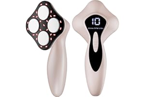 Depsoul Cellulite Massager Tool, 3 in 1 Body Sculpting Device, Anti Cellulite Machine for Home Used on Belly, Waist, Arms, Butt, Legs (Pink)