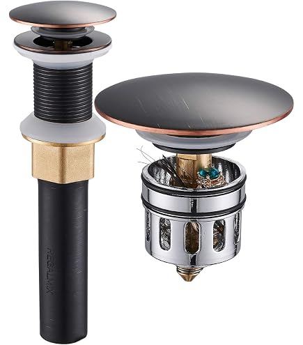 TIORIY Vessel Sink Drain, No Overflow, Chrome Pop-Up Stopper For 1.75" Sink Holes - Anti-Clog Design - View #7