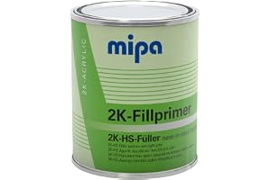 MIPA 2K HS fyllprimer VOC – ljusgrå 1 liter.