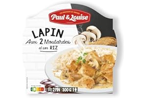 Paul & Louise Lapin aux deux moutardes 300g - Prêt en 2 min - Fabriqué en France
