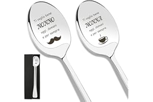 FUAKUIP Regalo Nonni,Regalo Nonna,Regalo Nonno,Nonna Idee Regalo,Nonni Idee Regalo,Regalo Festa Dei Nonni,Regali Nonni,Nonno Idee Regalo,Regali per Nonni,Cucchiaio Della Nonna E Del Nonno