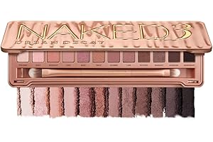 Urban Decay Naked 3 Eyeshadow Palette, 12 Rosy Hues for Increased Glow or Smoky Looks, 15.6g