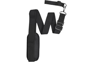 Rhinenet Strimmer Harness Grass Trimmer Shoulder Straps Mower Harness Strap Universal Trimmer Strap Brush Cutter Harness Belt Adjustable Shoulder Strap for Most Brush Cutter Strummer (Black)